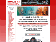Tablet Screenshot of honlidmotor.com
